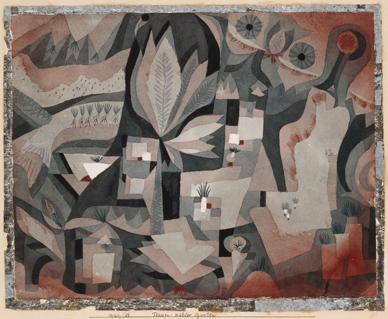 Suchá zahrada, 1921. od Paul Klee
