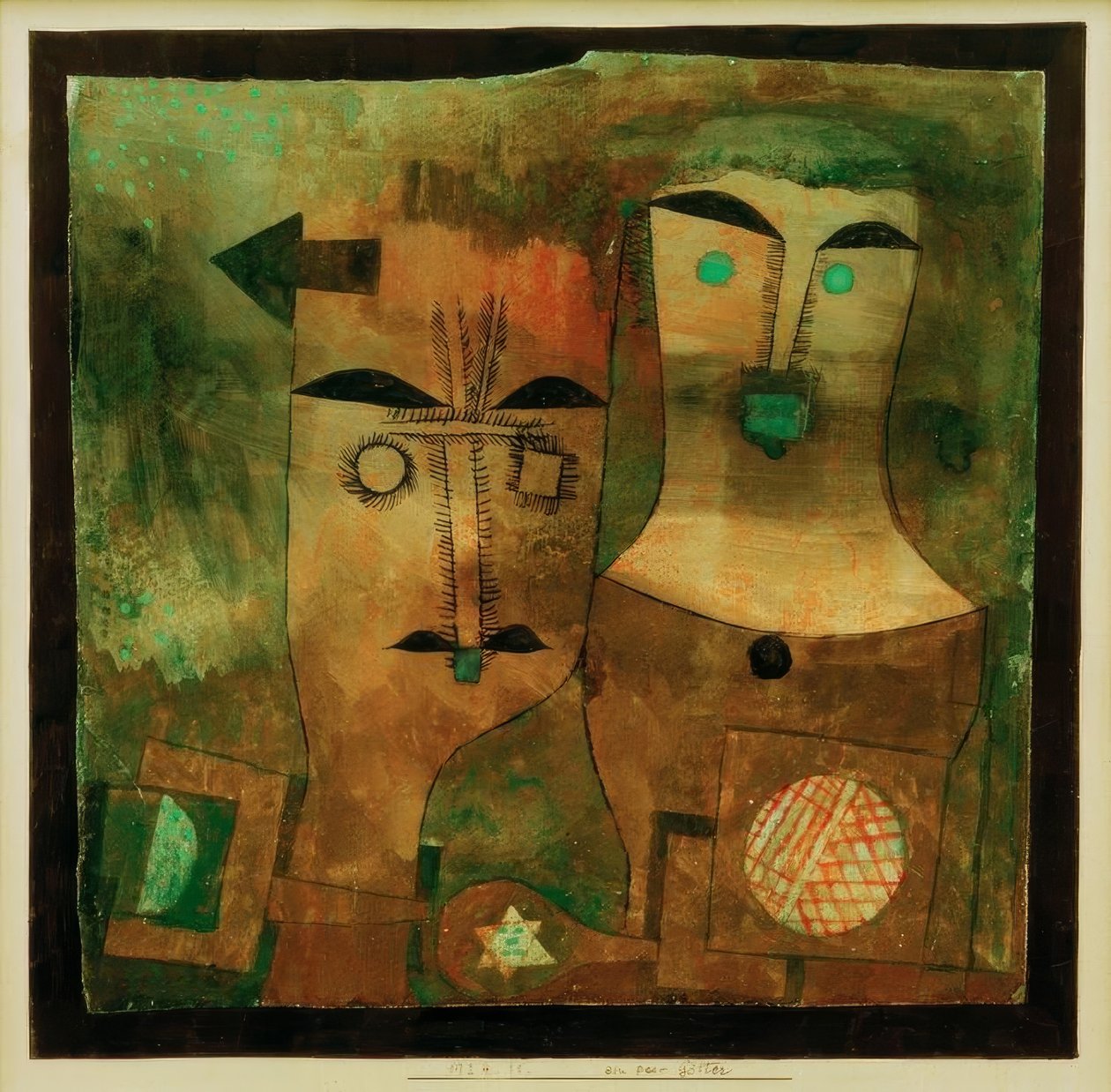 Dvojice bohů od Paul Klee