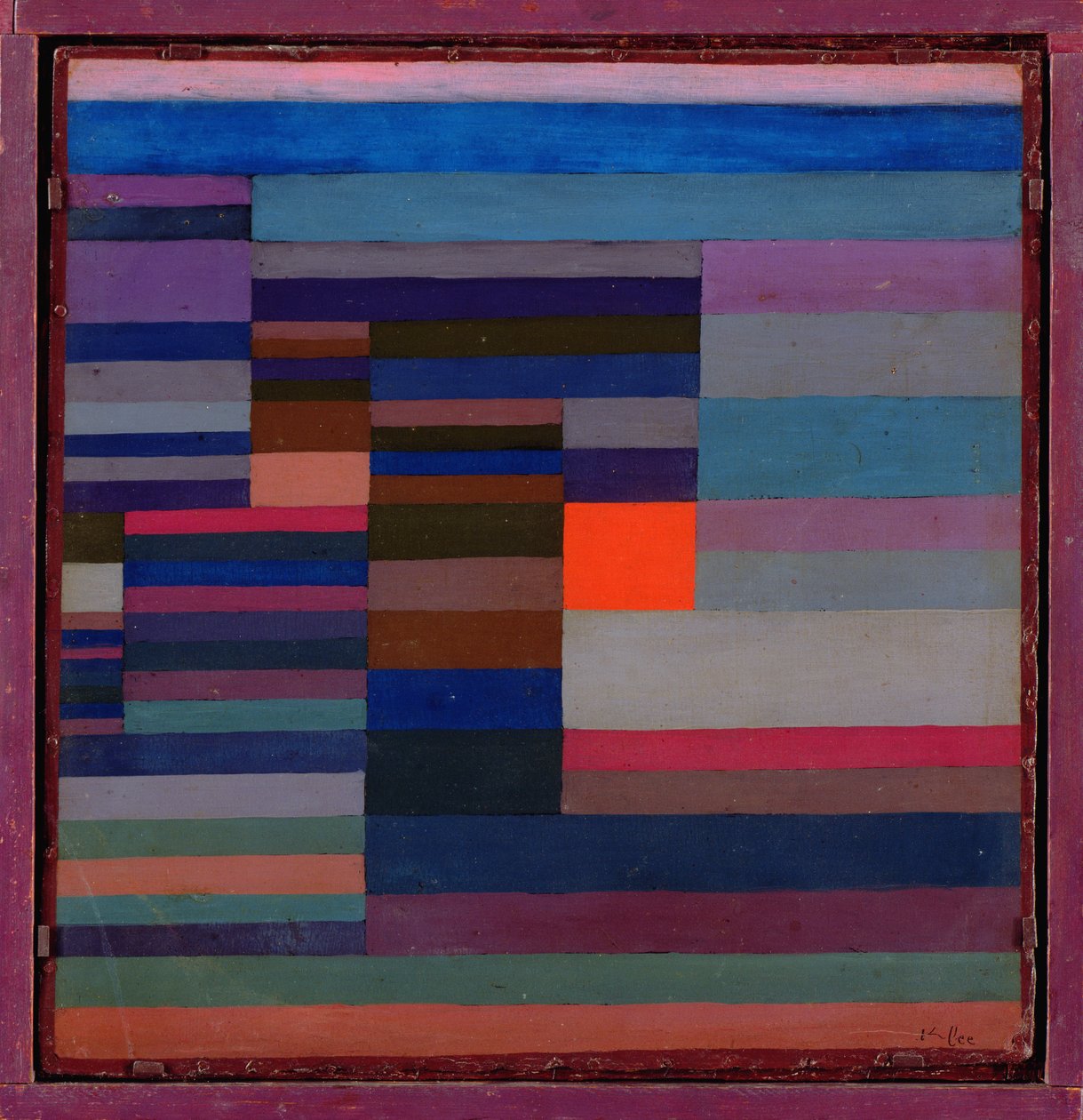 Oheň ve večerních hodinách od Paul Klee