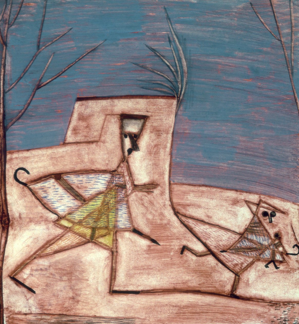 Prchající děti od Paul Klee