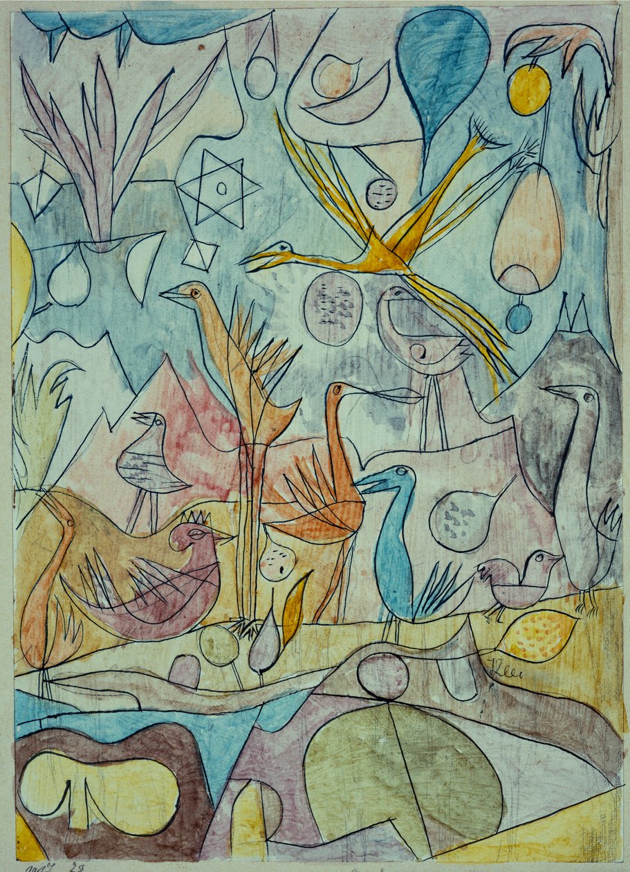 Hejno ptáků od Paul Klee