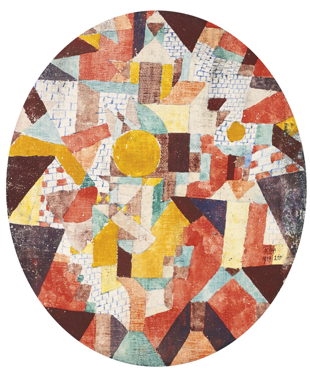 Úplněk ve zdech od Paul Klee