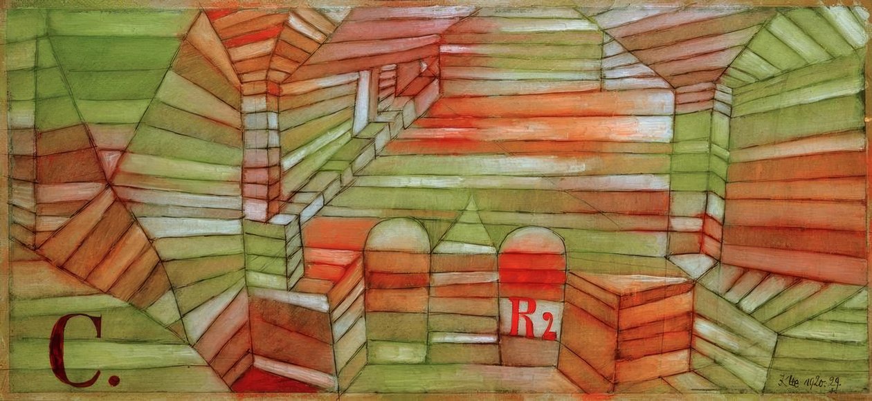 Vstup do pavilonu C R 2 od Paul Klee
