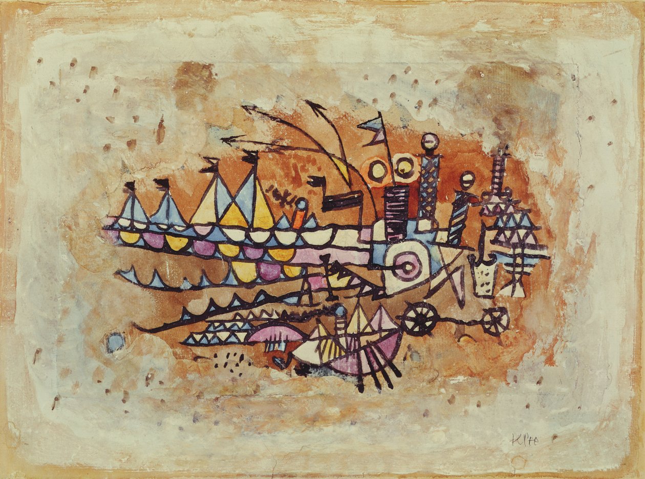 Přístavní scéna od Paul Klee