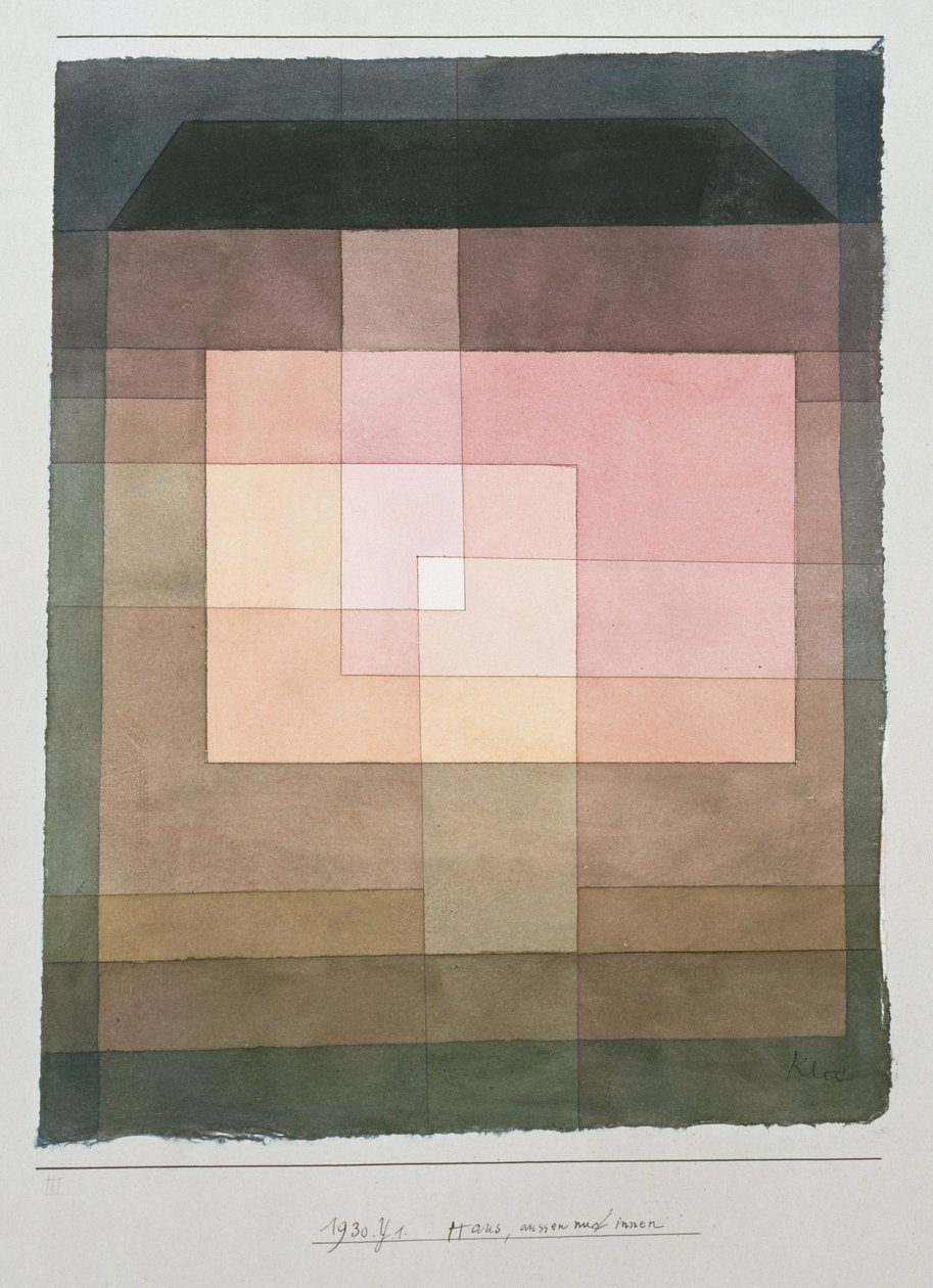 Dům, venku i uvnitř od Paul Klee