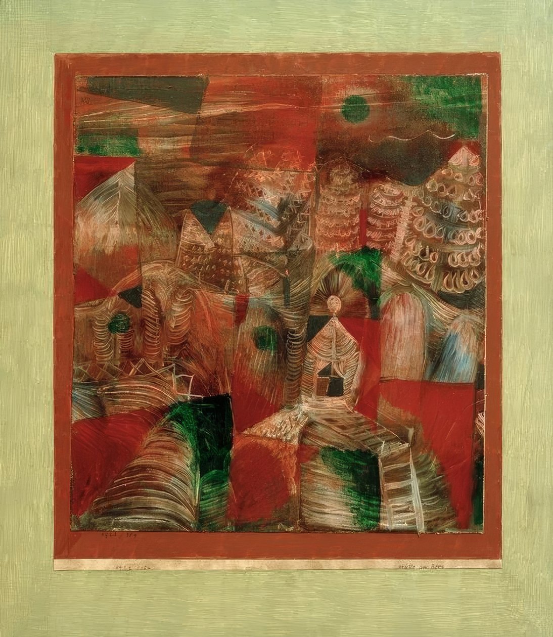 Chata na hoře od Paul Klee
