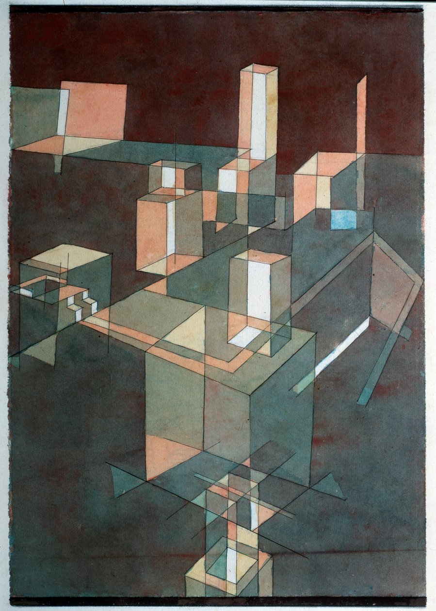 Italské město - Malba od Paul Klee