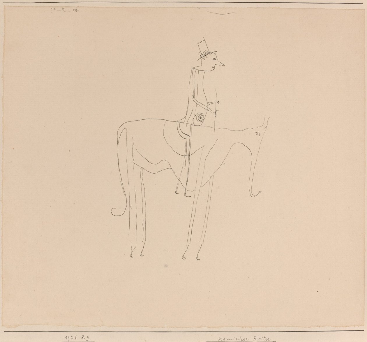 Komický jezdec od Paul Klee