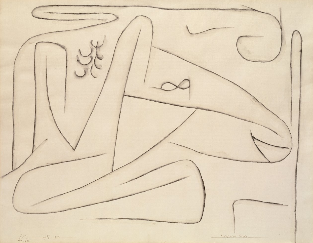 Hlava Zvířete od Paul Klee
