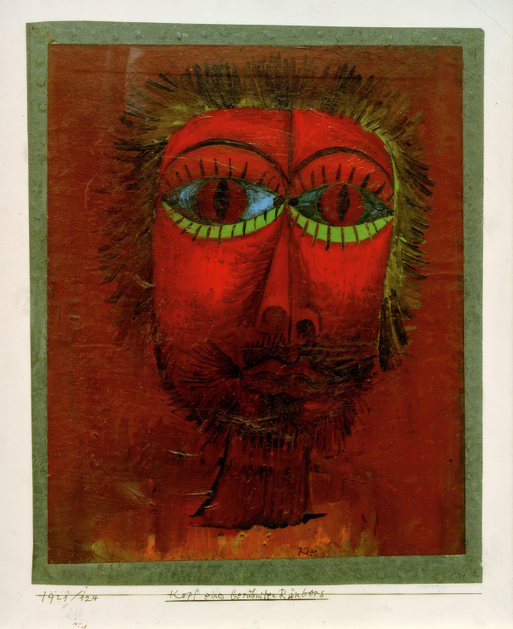 Hlava slavného lupiče od Paul Klee