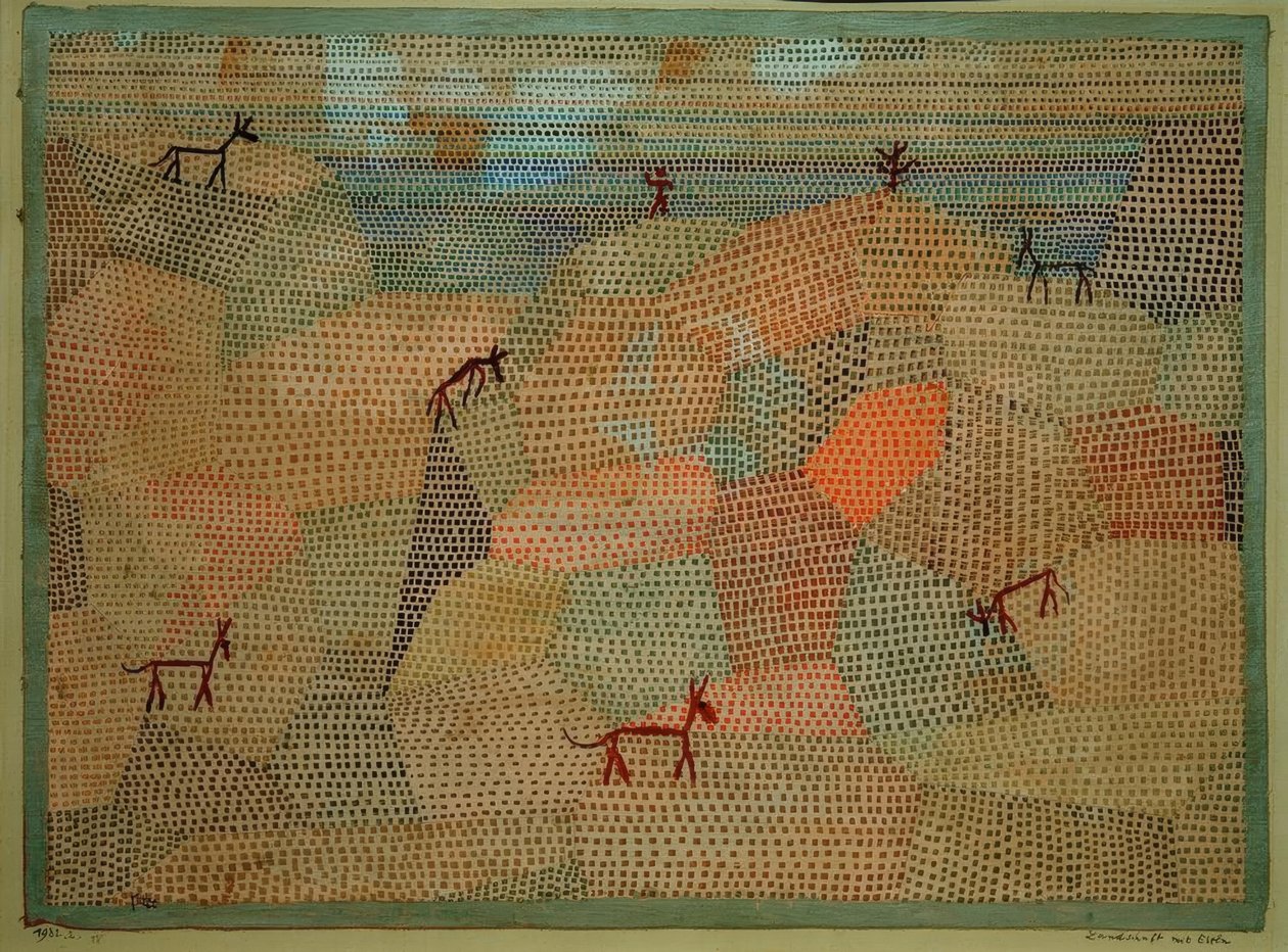 Krajina s osly od Paul Klee