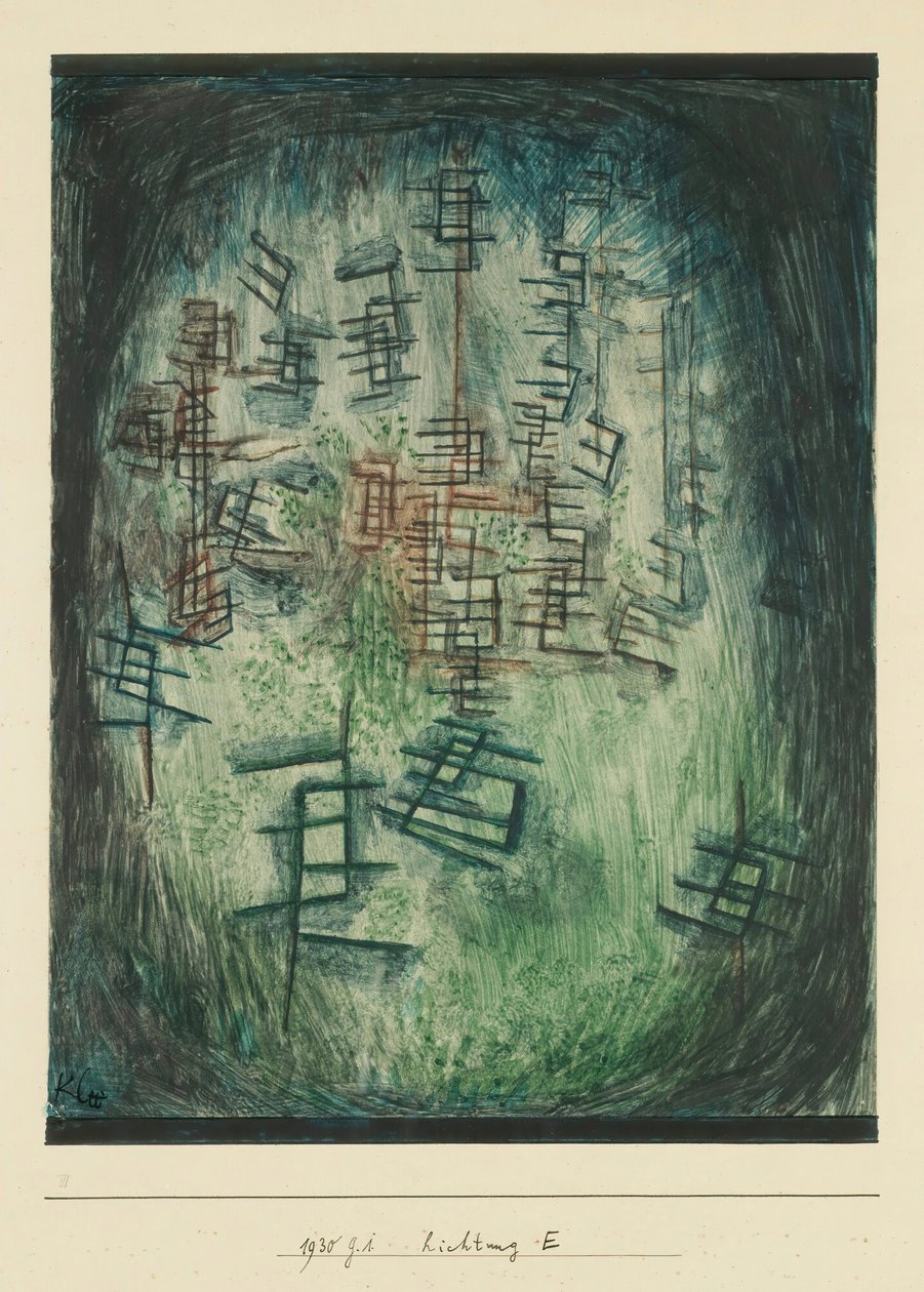 Glade E Clearing E, 1930. od Paul Klee