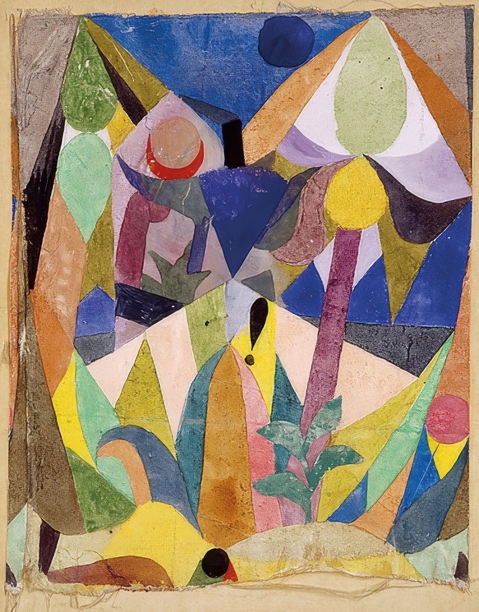 Mírná tropická krajina. 1918 od Paul Klee