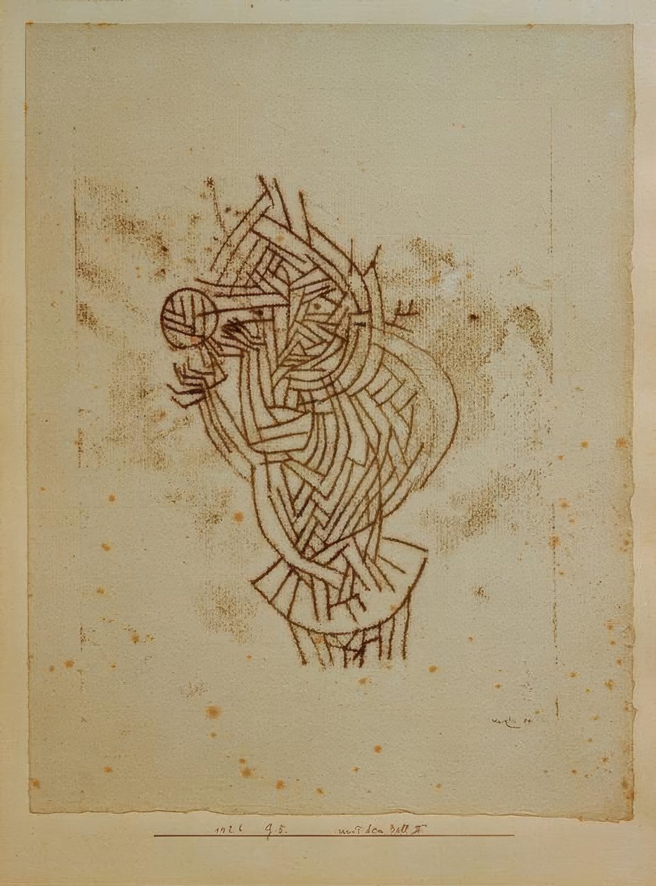 S míčem II od Paul Klee