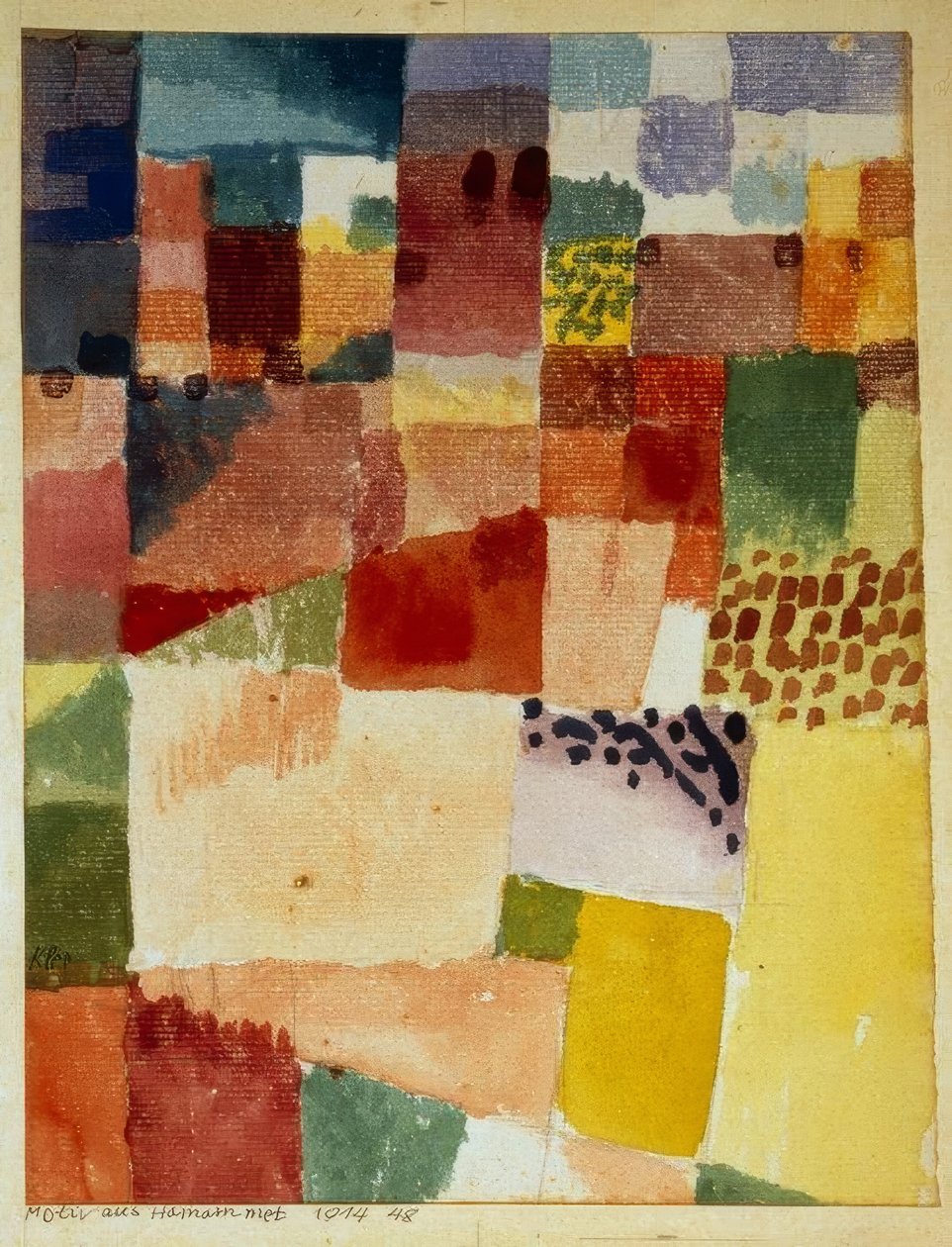 Motiv z Hamammetu od Paul Klee
