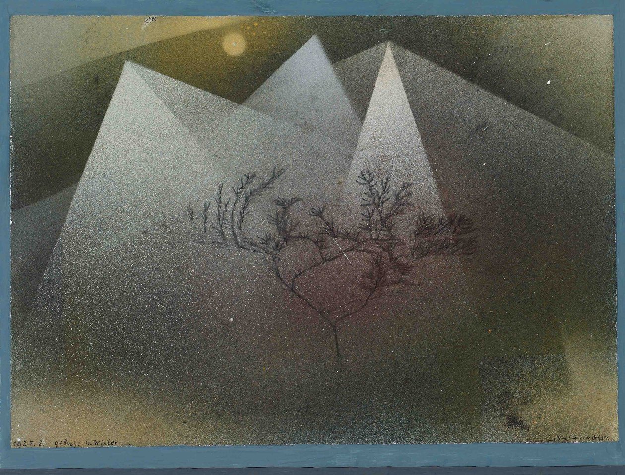Hory v zimě Gebirge im Winter, 1925. od Paul Klee