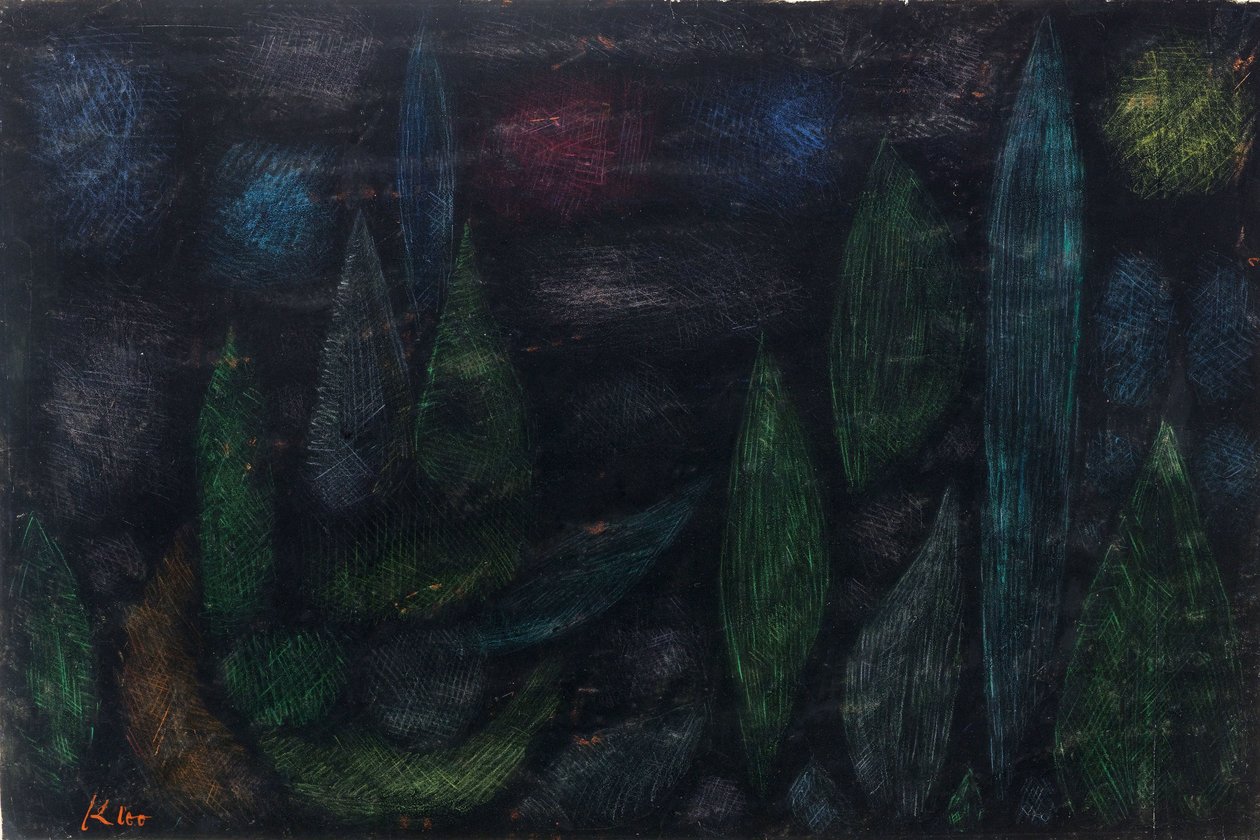 Noční krajina, 1937. od Paul Klee