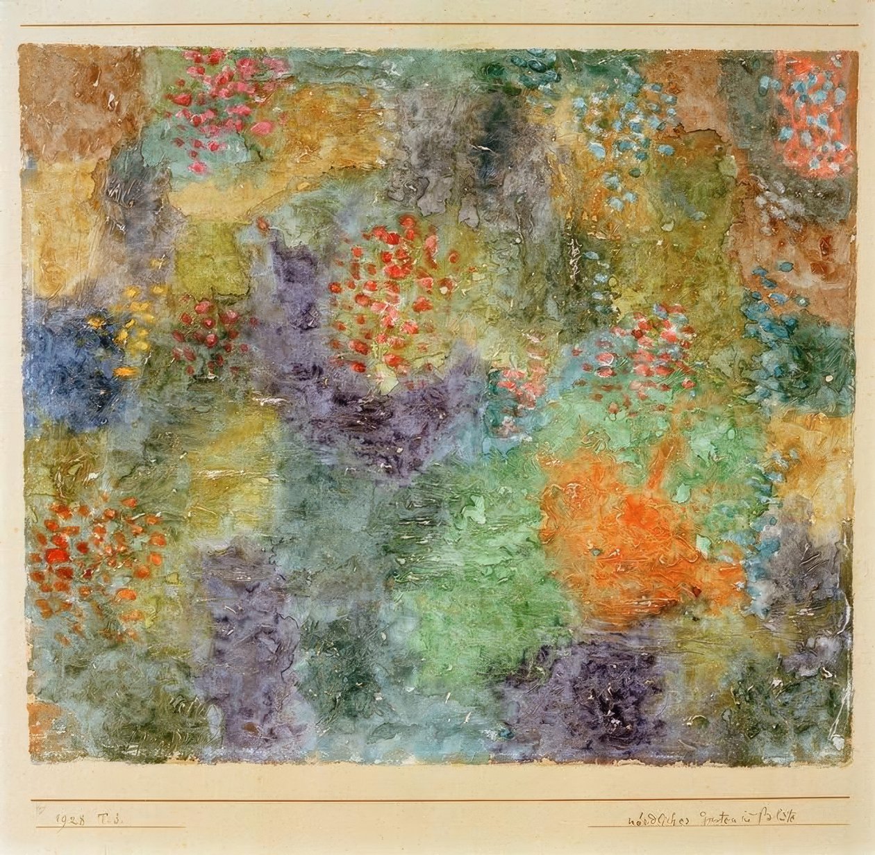 Severní zahrada v květu od Paul Klee