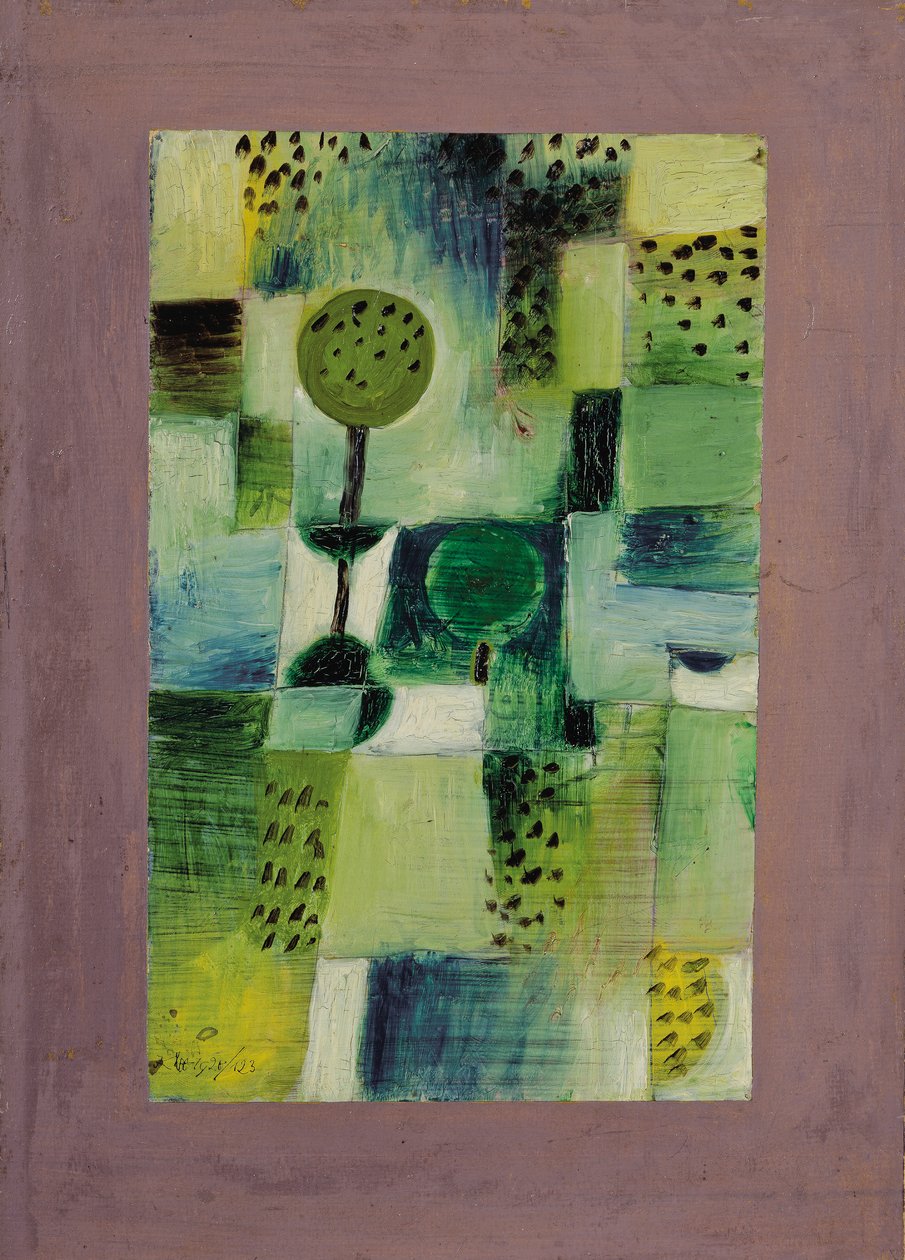 Park v dešti; Obrázek parku v dešti od Paul Klee