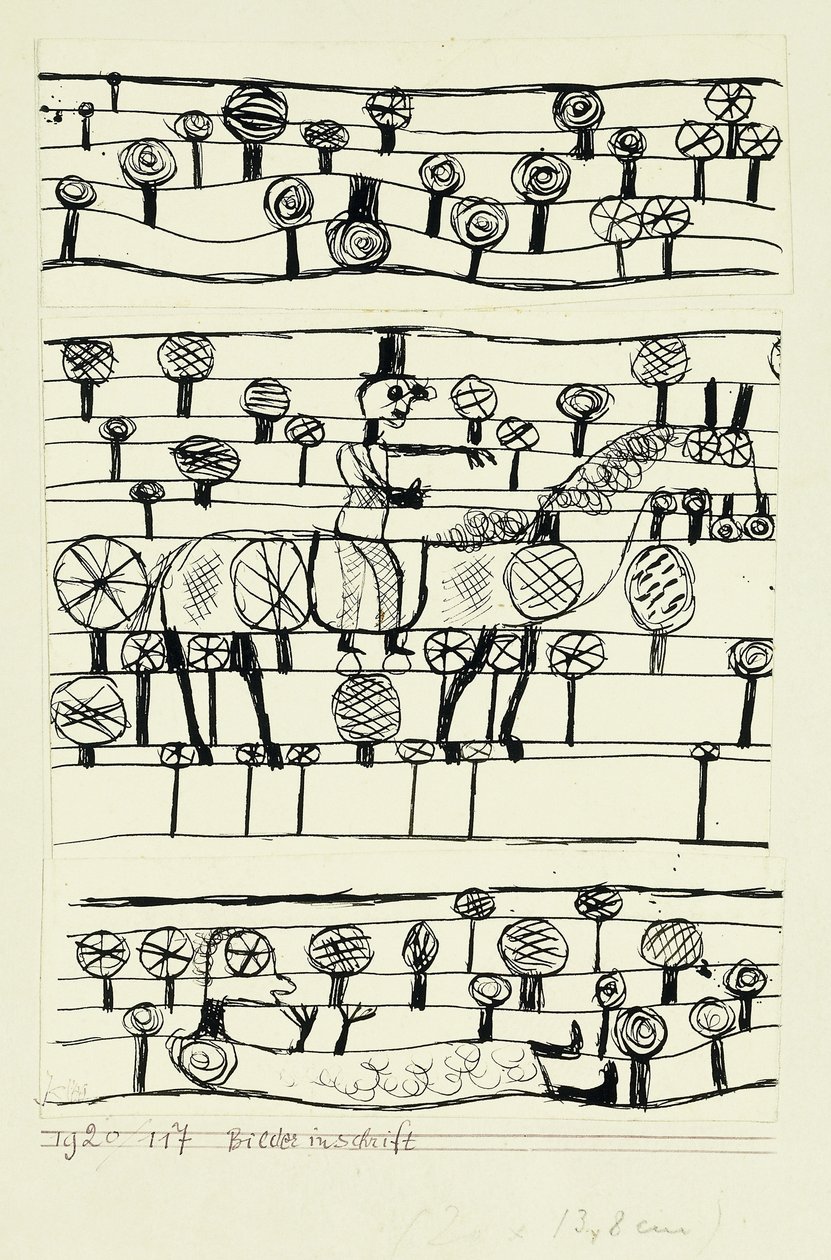 Piktografie; Nápis obrázků od Paul Klee