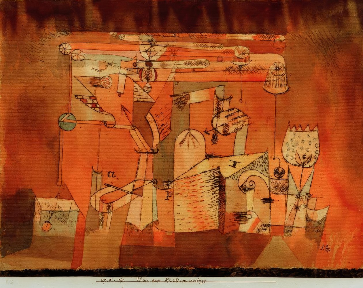 Plán strojírny od Paul Klee