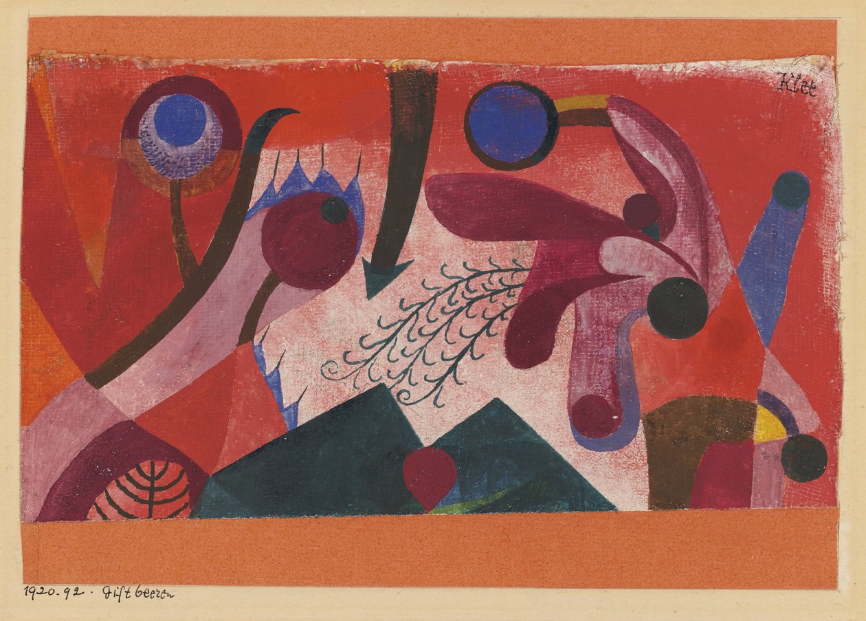 Jedovaté bobule, 1920 od Paul Klee