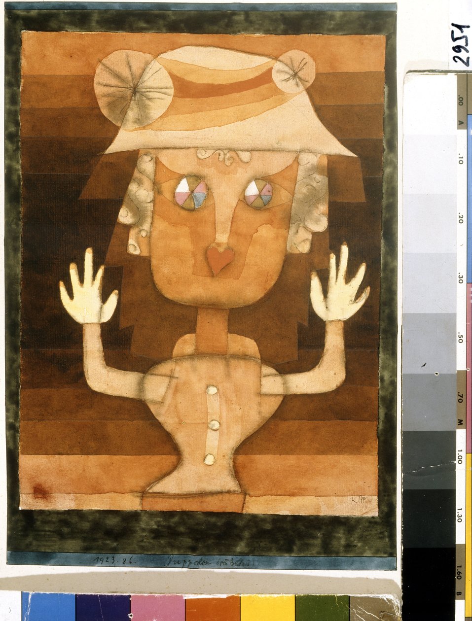 Panenka. Obraz Paul Klee (1879-1940) od Paul Klee