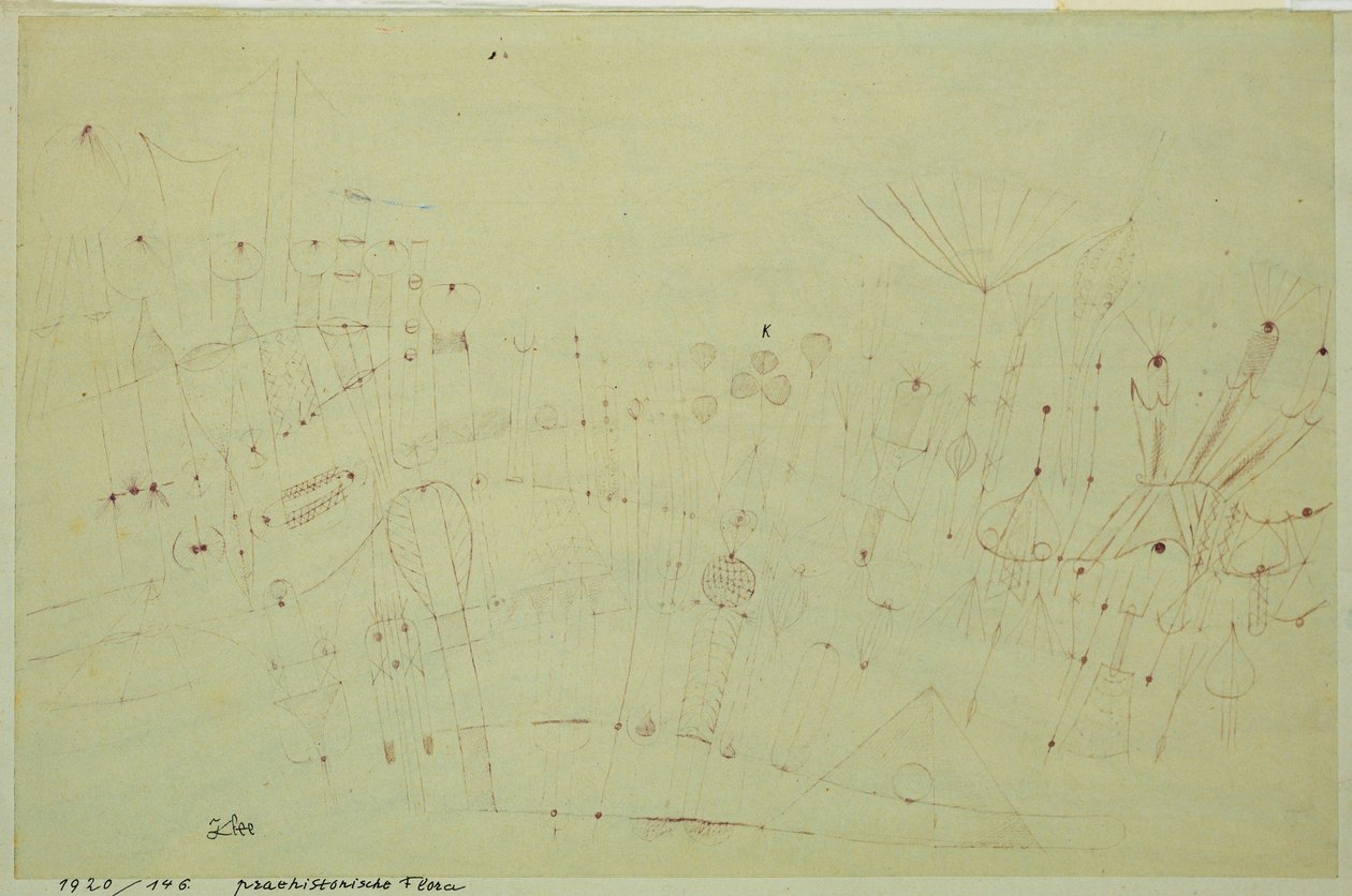 Pravěká vegetace od Paul Klee