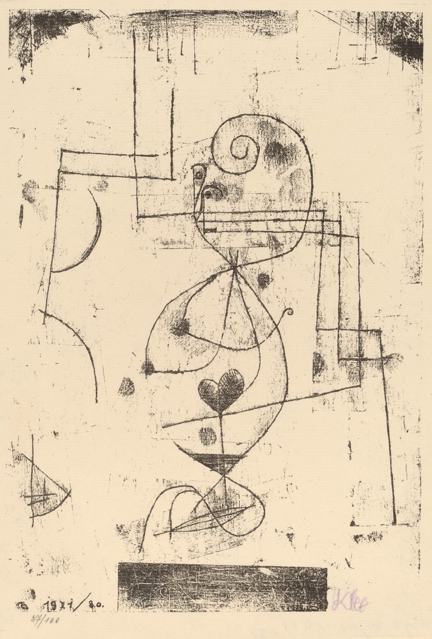 Srdcová královna Herzdame, 1921. od Paul Klee