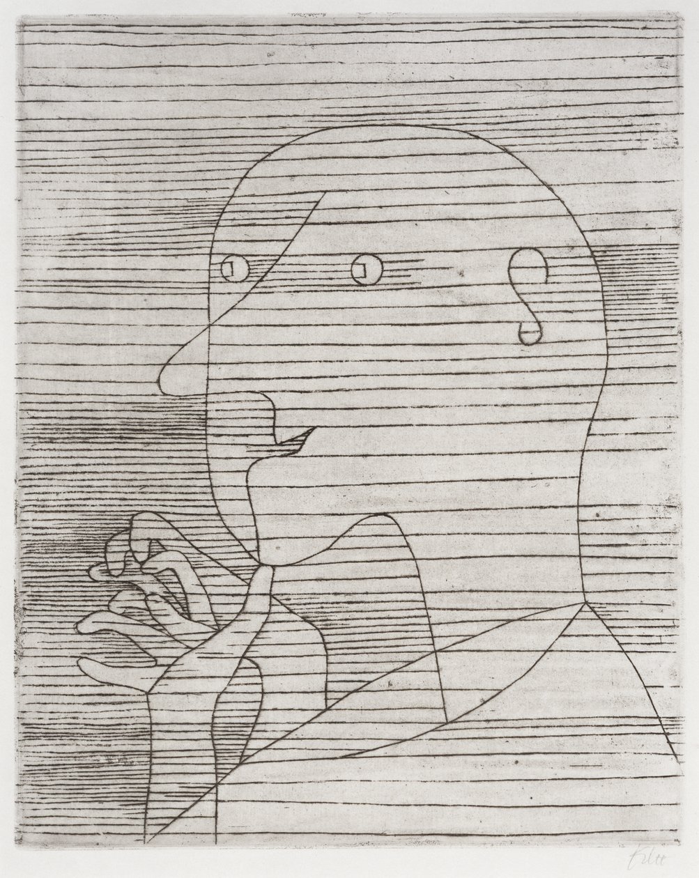 Počítající starý muž od Paul Klee