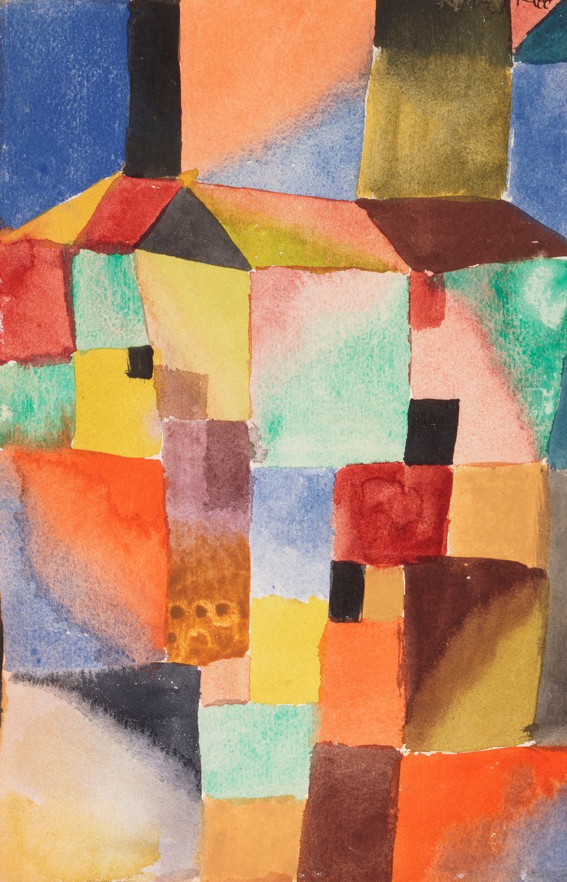 Červená/zelená oranžová/modrá od Paul Klee