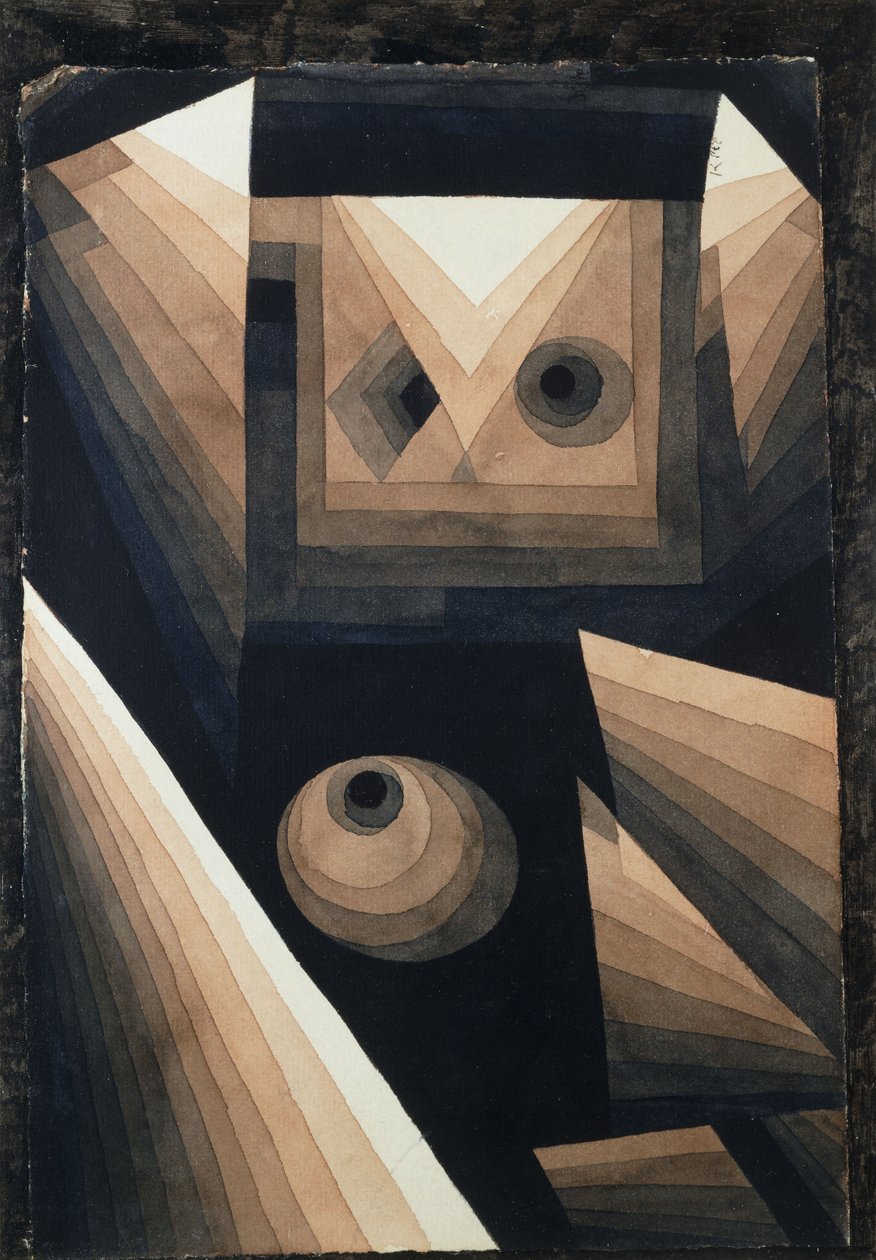 Červená gradace; Rot Stufung od Paul Klee