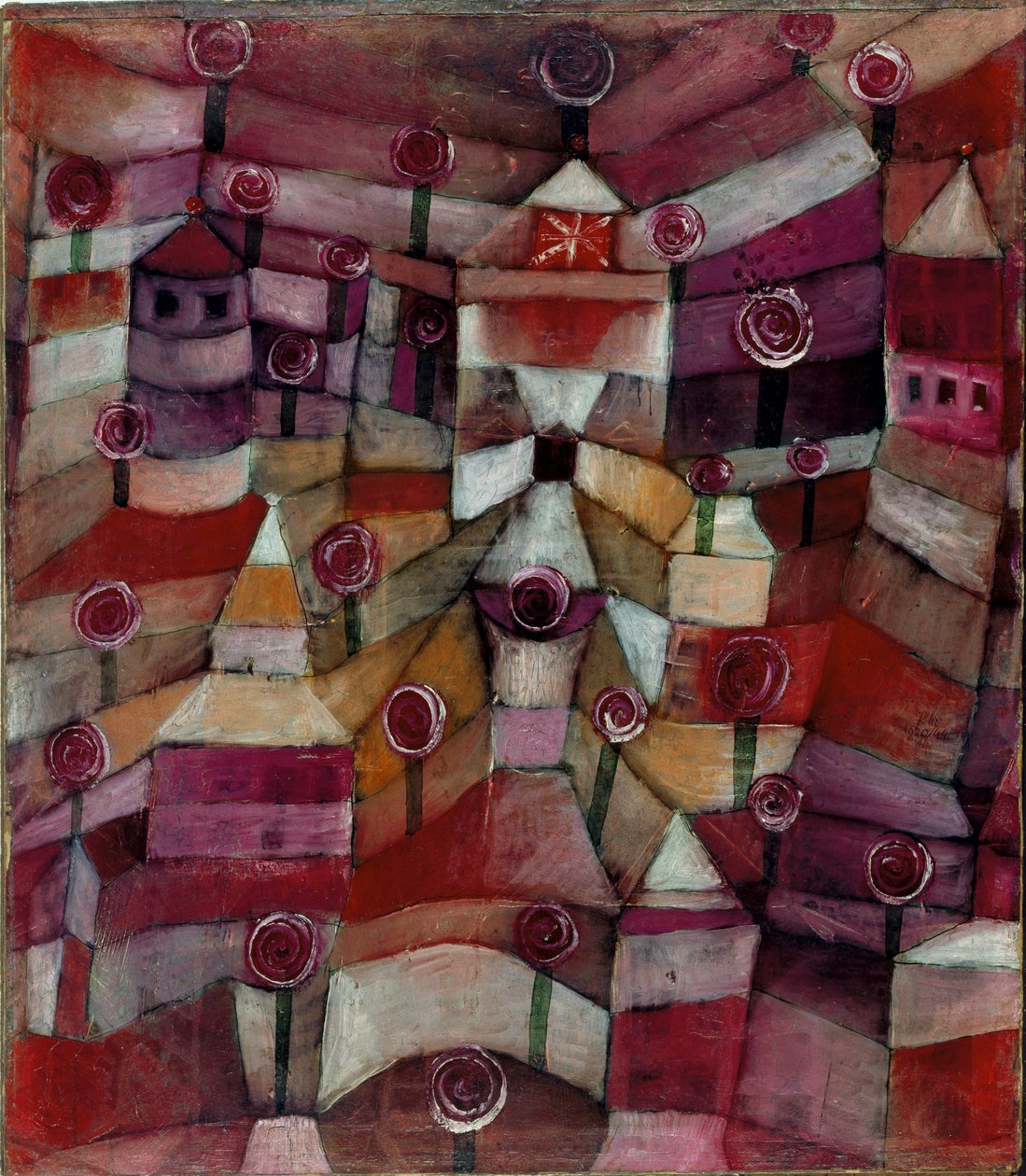 Růžová zahrada od Paul Klee