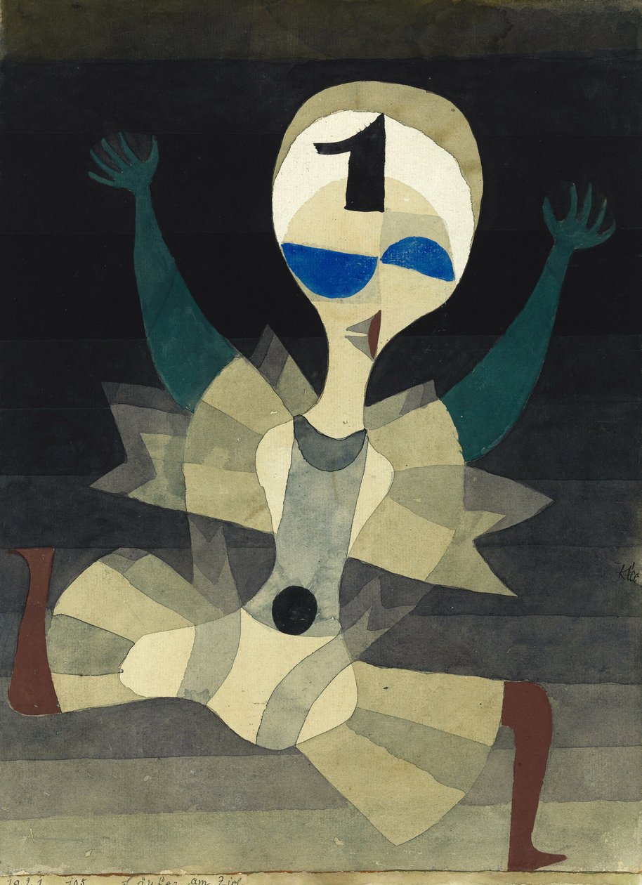 Běžec u cíle, 1921. od Paul Klee
