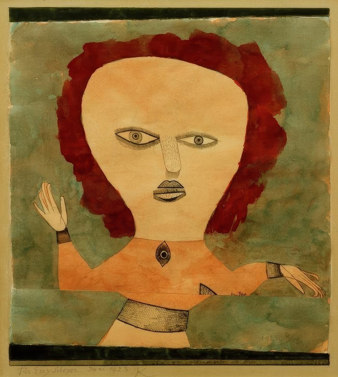 Herec jako žena od Paul Klee