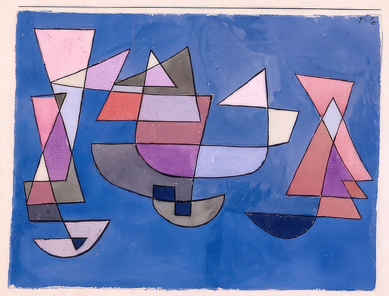 Plachetnice. 1927, 225 od Paul Klee