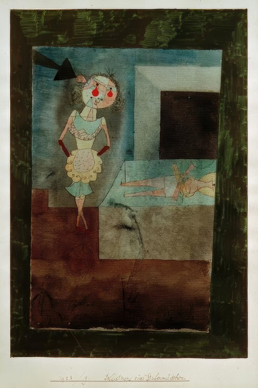 Sebevražda služebné od Paul Klee