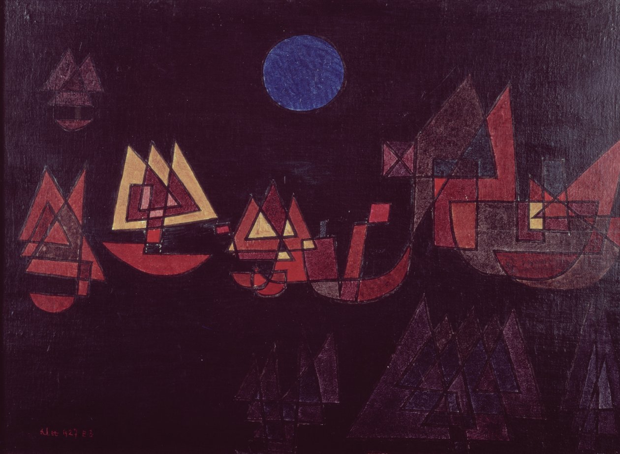 Lodě ve tmě od Paul Klee