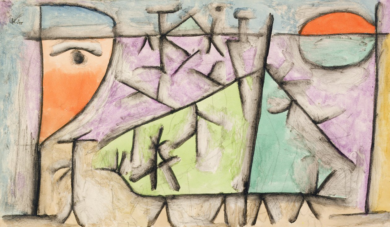 západ slunce od Paul Klee