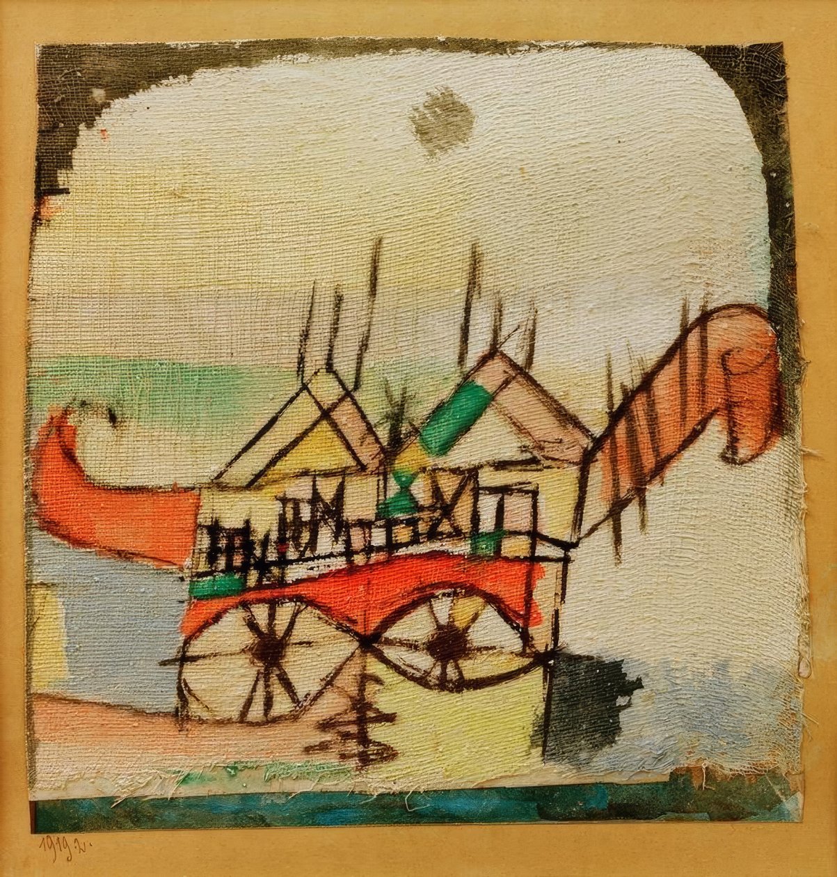 Sphinxartig od Paul Klee