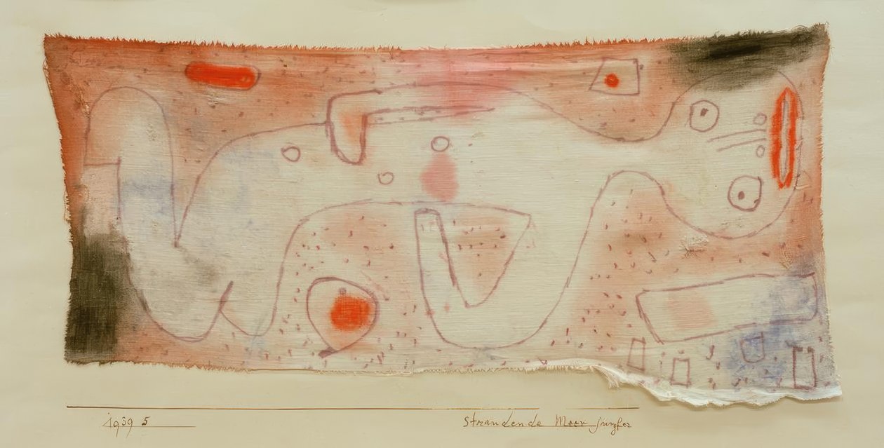 Plážová mořská panna od Paul Klee