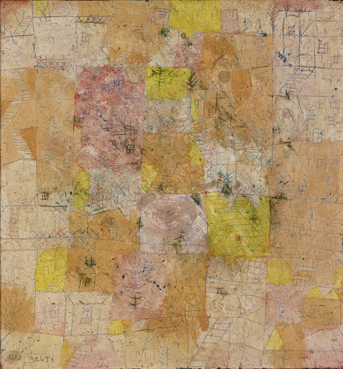 Předměstská idyla, 1926. od Paul Klee