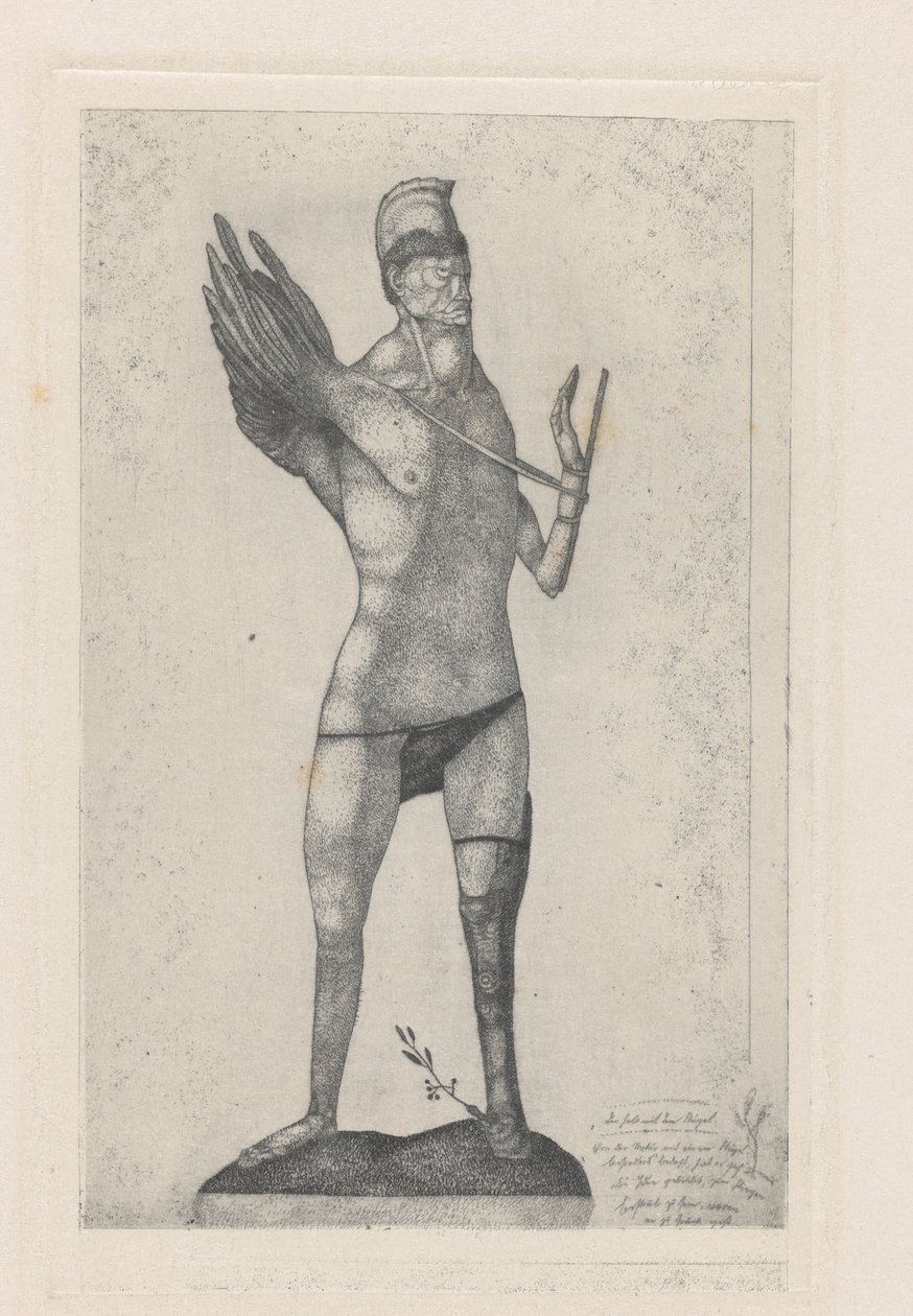 Hrdina s křídlem, 1905. od Paul Klee