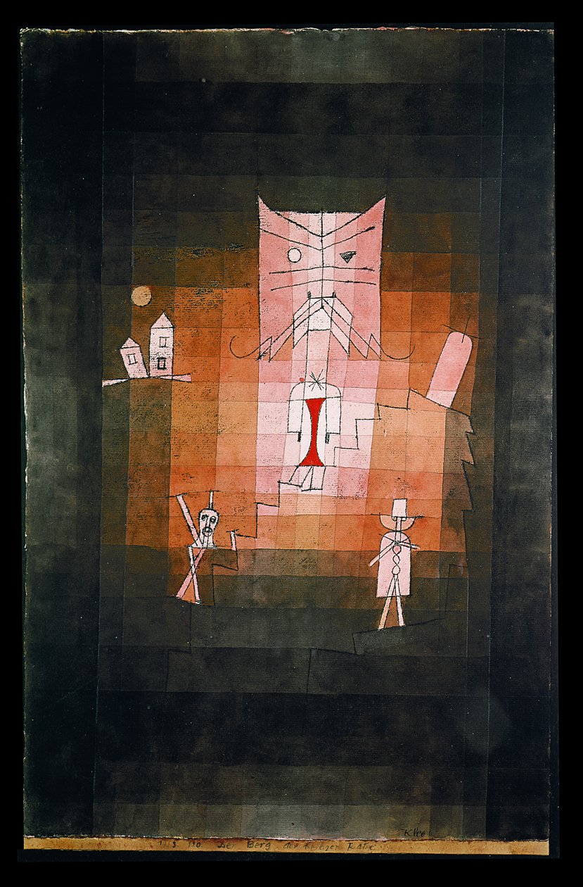 Hora posvátné kočky od Paul Klee
