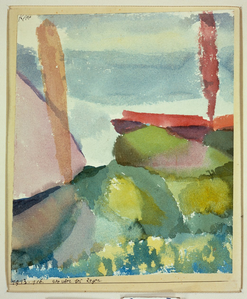 Moře v dešti od Paul Klee
