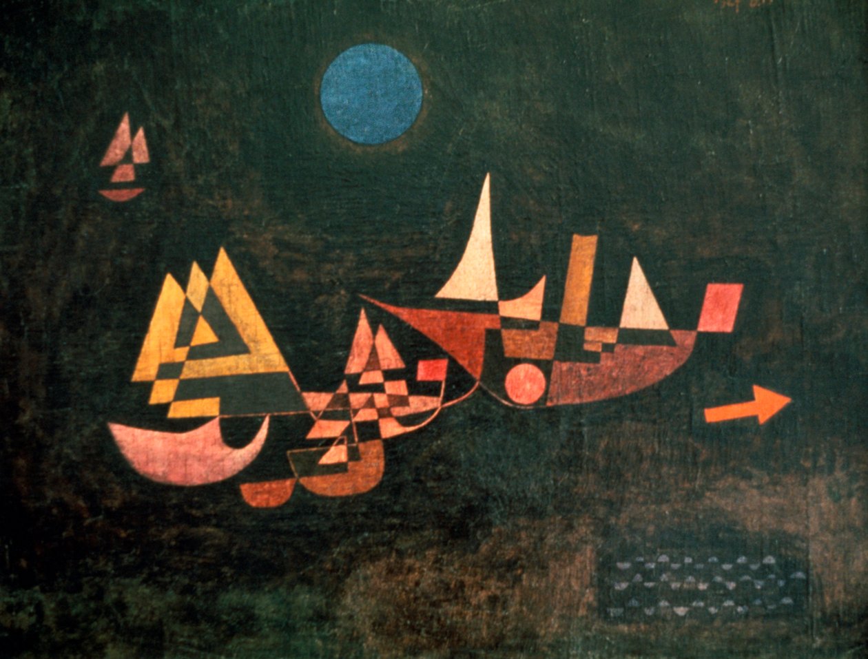 Lodě vyplouvají, 1927 od Paul Klee