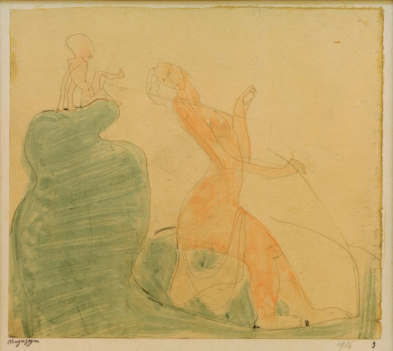 Nezbedný (Aphrodite a zlobivý Eros od Paul Klee