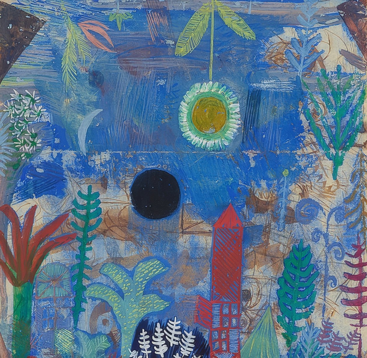 Zapadlá krajina. 1918 od Paul Klee