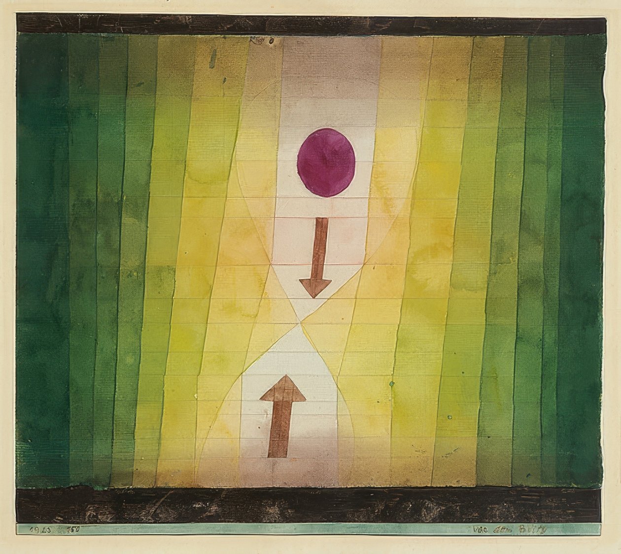 Před bleskem. 1923,150 od Paul Klee