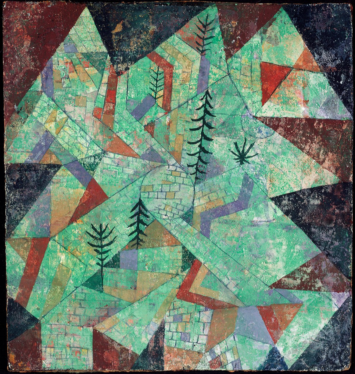 Wald bau (dřevěná konstrukce) od Paul Klee